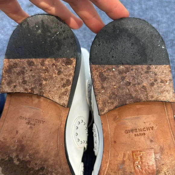 Givenchy White leather Ankle Boots with Buckle Straps EUC - Picture 4 of 5